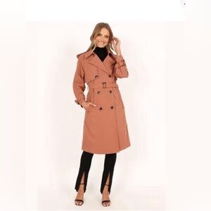 Petal and Pup Womens Trina Button Front Trench Coat